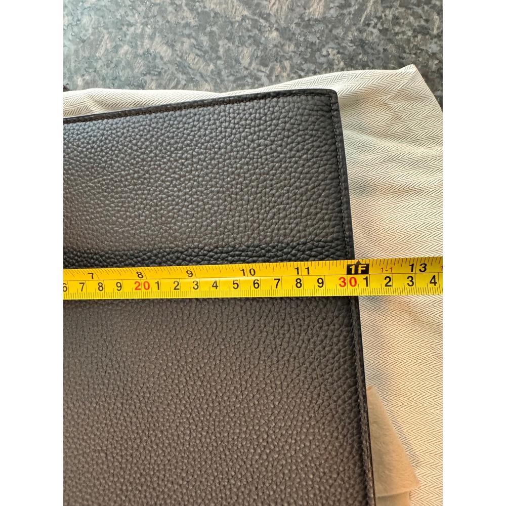 Hermes Sac a Depeches 38 Briefcase Black Togo Leather Palladium Hardware Bag New - Picture 9 of 16